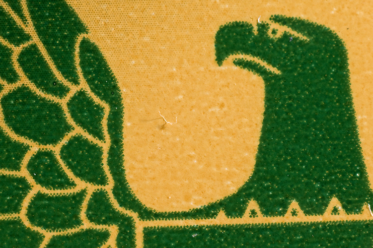 Detail on a stamp.